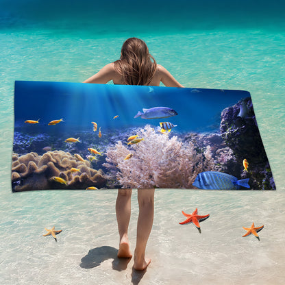 Customized Microfiber Beach Towel with Digital Print