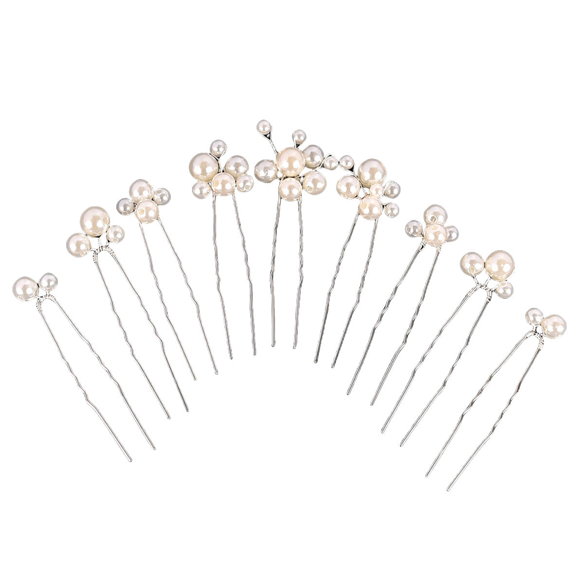 Vintage Leaf Pearl Hair Clips Bridal Hair Accessories