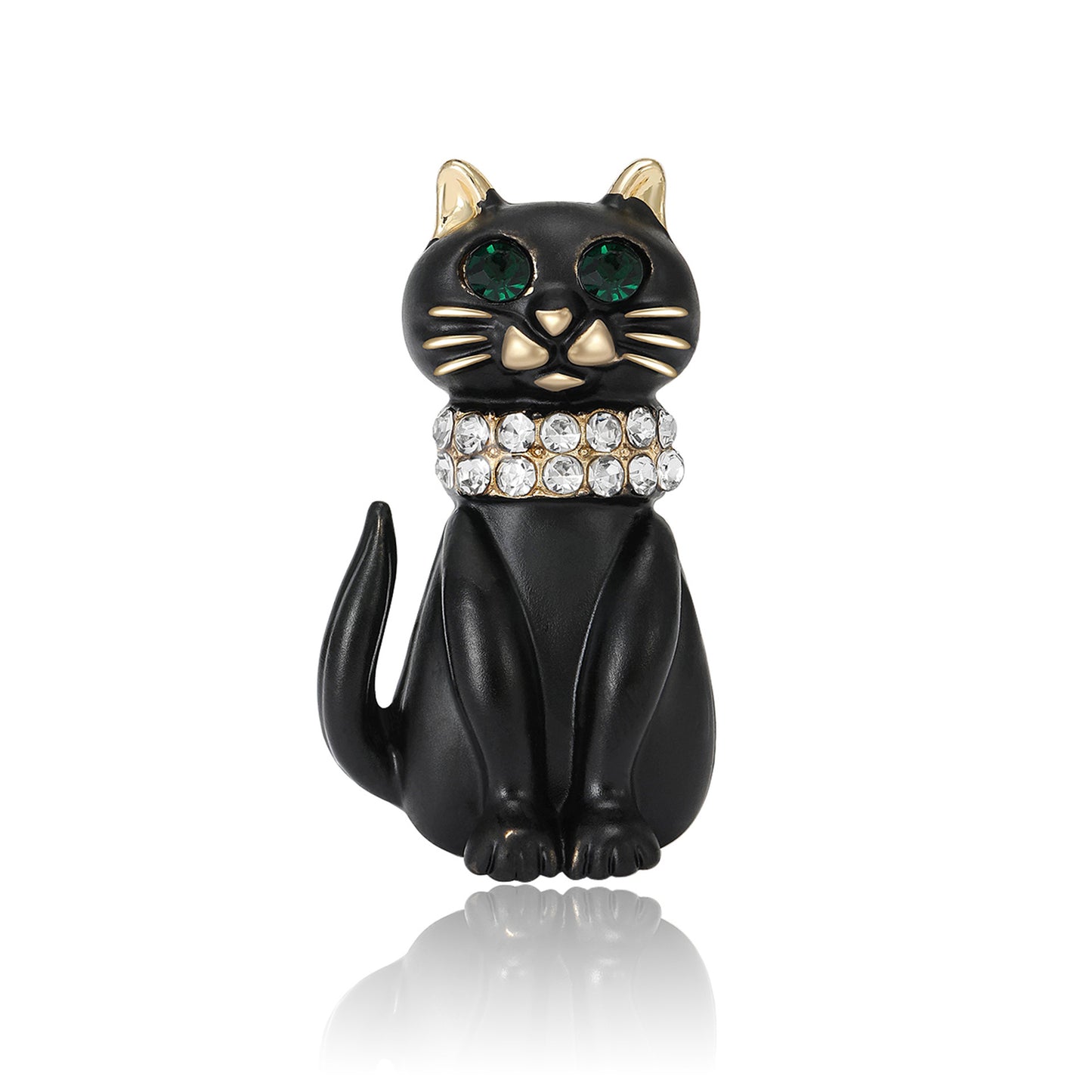 Cat Enamel Brooch Animal Jewelry Alloy Fashion Pin