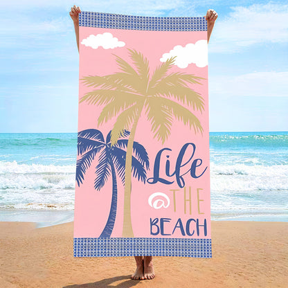 Custom Printed Beach Towel Microfiber Quick-Dry Towel