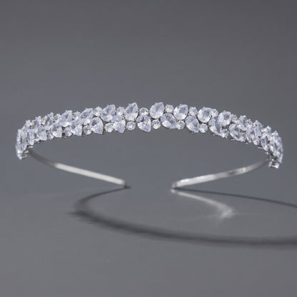Luxury Rhinestone Princess Crown Headpiece for Birthdays and Weddings