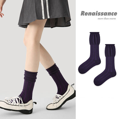 Renaissance Slouch Mid Calf Cotton Blend Socks
