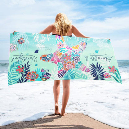 Custom Beach Towel Extra Large Microfiber Printed 100x180cm