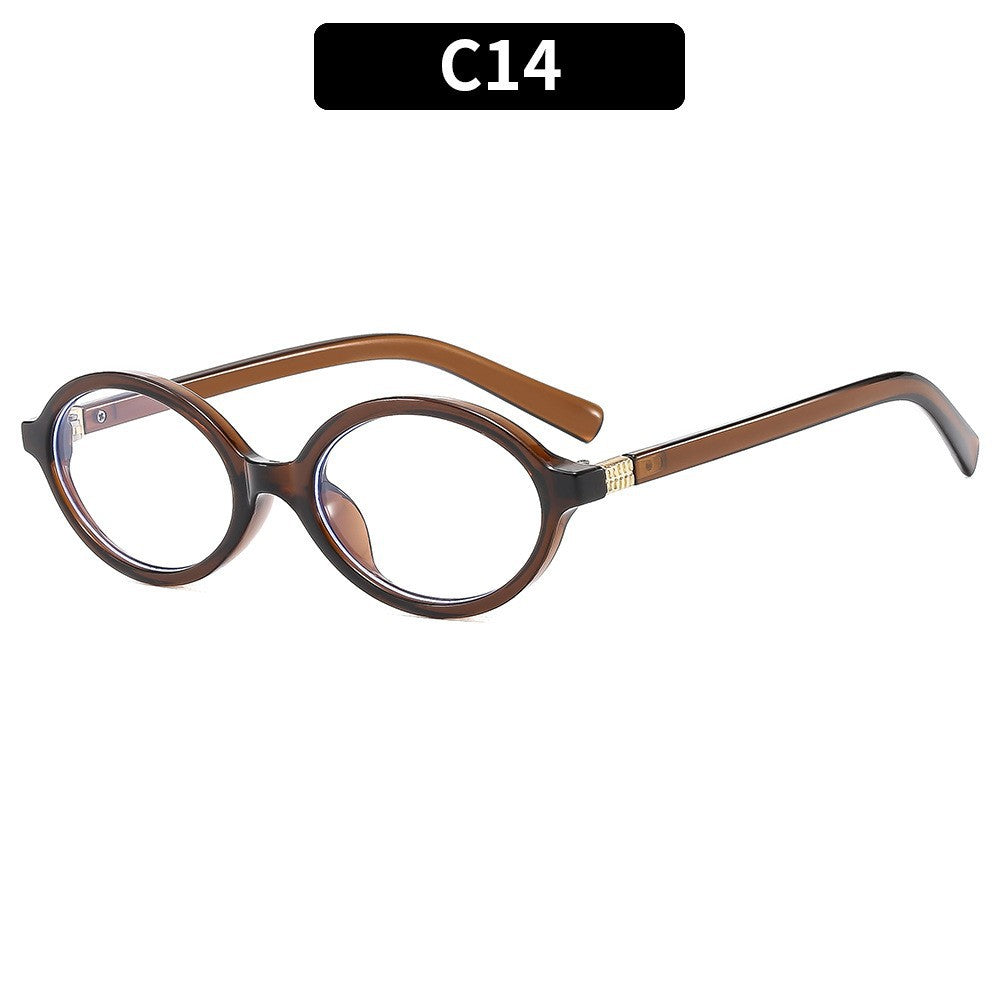 Vintage Oval Sunglasses Stylish UV Protection Eyewear