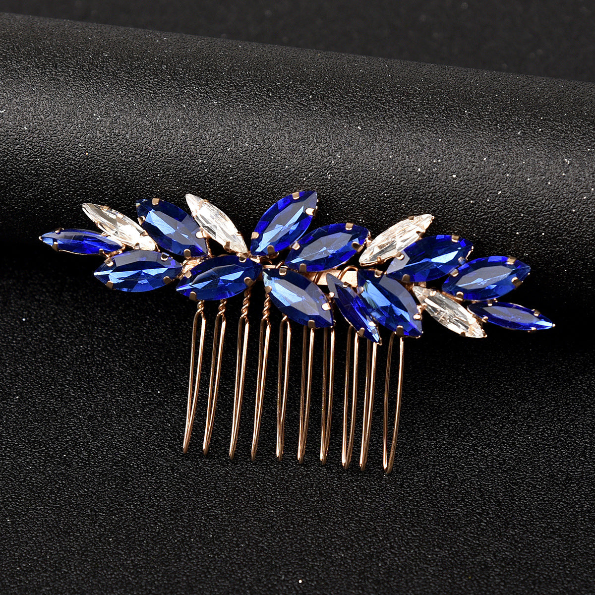 Green Glass Bridal Hair Comb Wedding Hairpiece