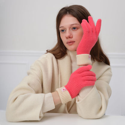 Touchscreen Wool Knit Gloves for Winter Fashion