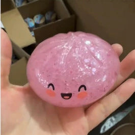 Dumpling Squishy Toy Smiley TPR Stress Relief