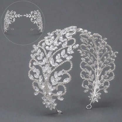 Luxury Rhinestone Bridal Headband for Wedding and Party