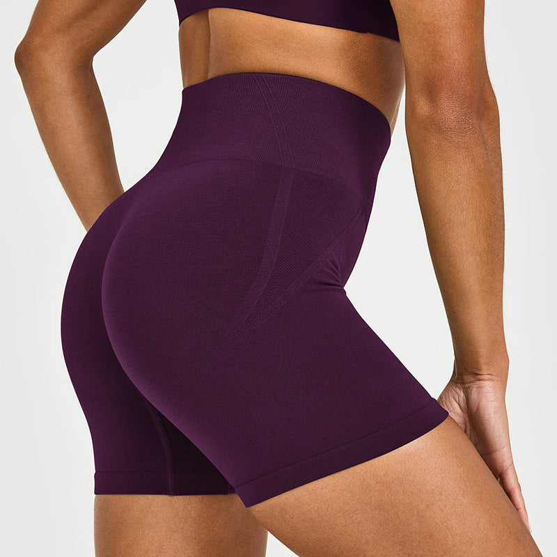 High-Waisted Seamless Yoga Shorts for Women