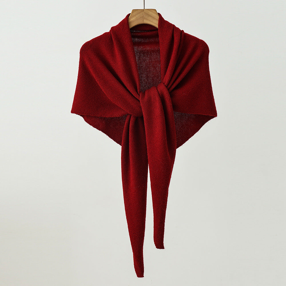 Unisex Versatile Knit Shawl with Sun Protection