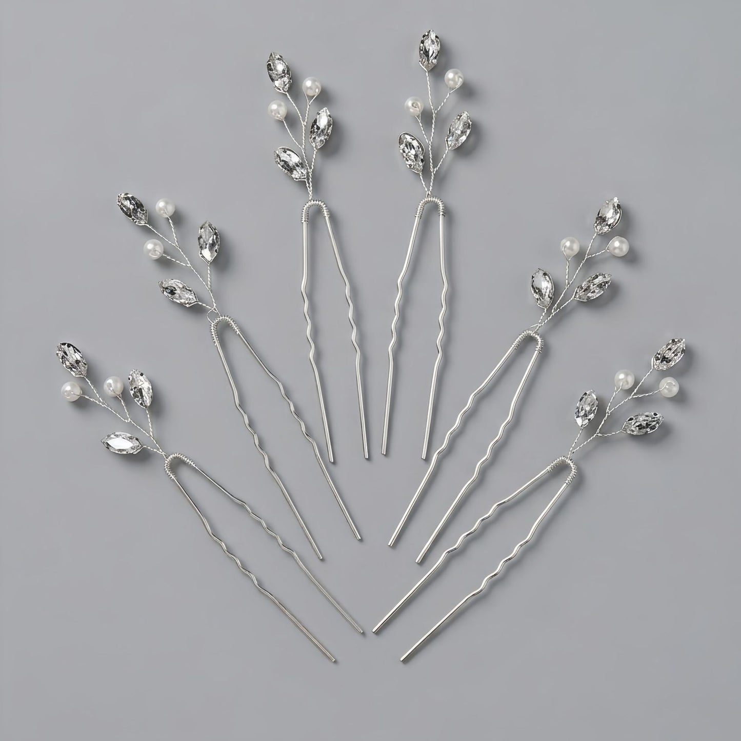 Exquisite Pearl and Crystal Flower Headpiece for Bridal Photoshoots