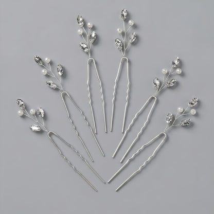 Exquisite Pearl and Crystal Flower Headpiece for Bridal Photoshoots