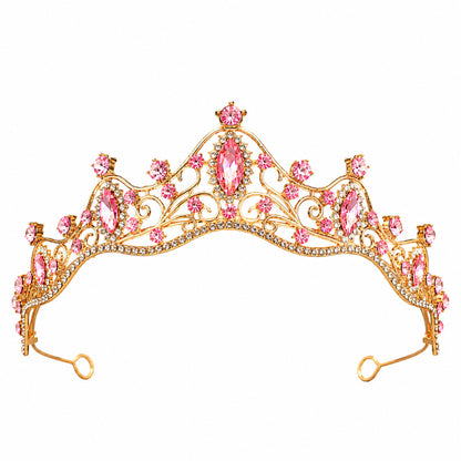 Elegant Crystal Crown Tiara Headband for Women