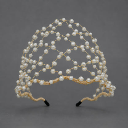 Handcrafted Crystal Beaded Headband Elegant Hair Accessory