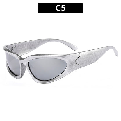 Y2K Style Oval Sunglasses with UV400 Protection