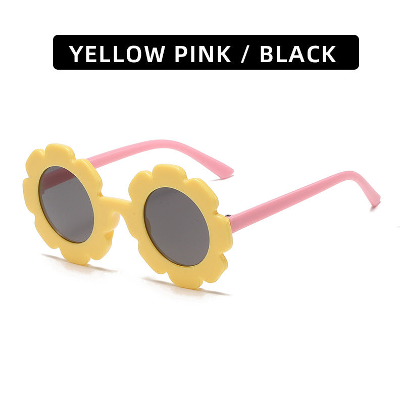 Trendy Kids' Sunglasses Cute Sunflower Design UV400 Protection