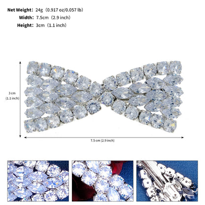 Elegant Flower Design Rhinestone Hair Clip For Women