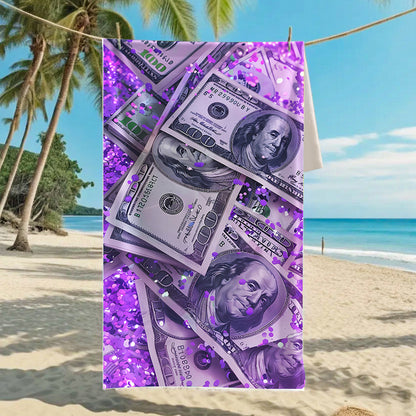 Ultra-Fine Microfiber Beach Towel Quick-Dry Bath Towel