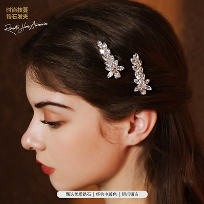 Elegant Zirconia Hair Clips for Everyday Style