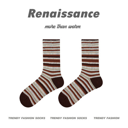 Cozy Cat Mid Calf Plush Polyester Socks